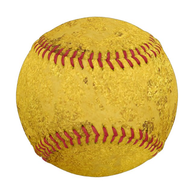 PURE GOLD LEAF Muster + Ihr Text / Foto Baseball (Vorderseite)