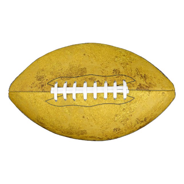 PURE GOLD LEAF Muster + Ihr Text / Foto Football (Vorderseite)