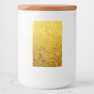PURE GOLD LEAF Muster + Ihr Text / Foto Lebensmitteletikett