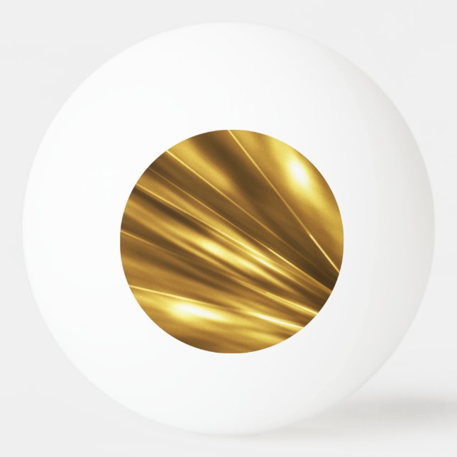 PURE GOLD pattern / gold glänzen Tischtennisball (Rückseite)