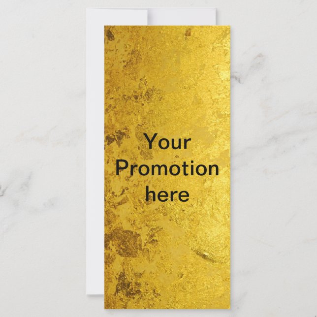 PURE GOLD pattern / gold leaf + your text (Vorderseite)