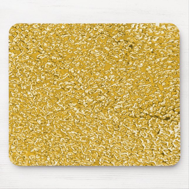 PURE GOLD Splatter Pattern + your text Mousepad (Vorne)