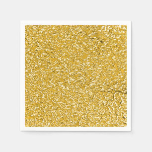 PURE GOLD Spritzer Pattern + Ihr Text / Foto Serviette