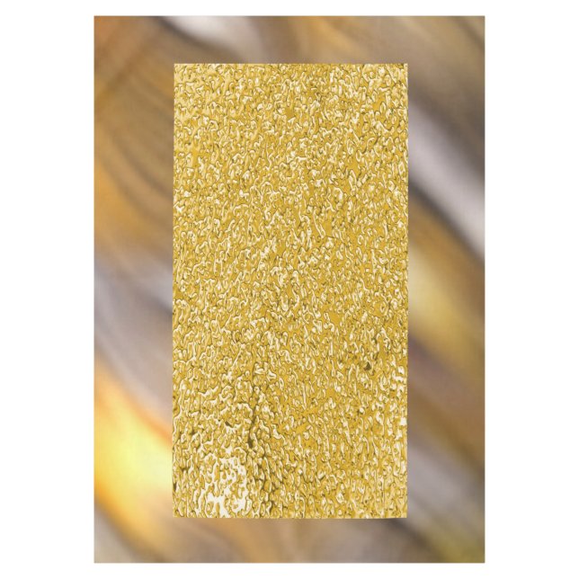 PURE GOLD Spritzer Pattern + Ihr Text / Foto Tischdecke (Vorderseite)