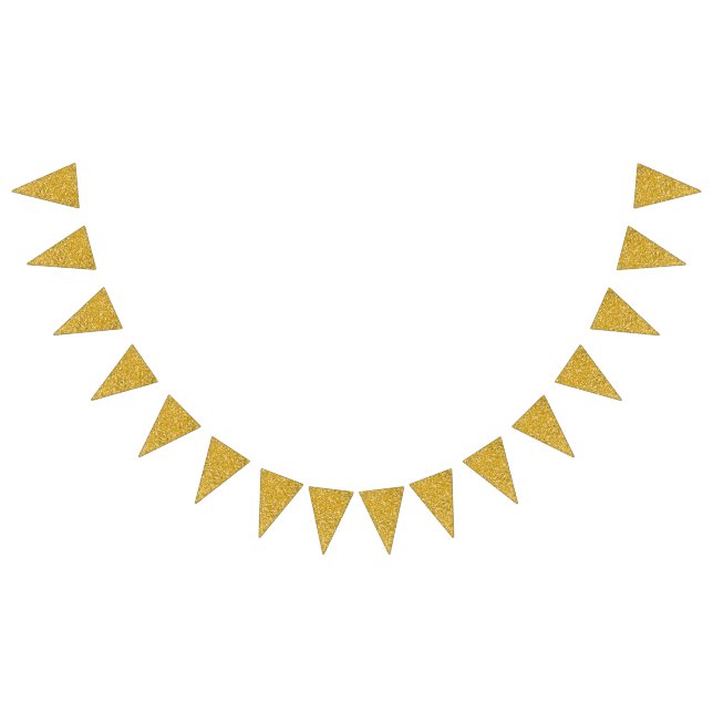 PURE GOLD Spritzer Pattern + Ihr Text / Foto Wimpelkette (Alle)