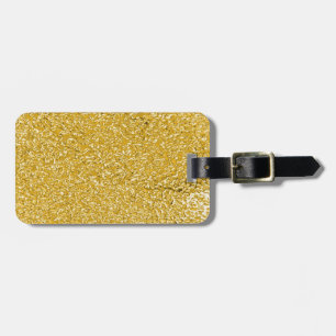 PURE GOLD Spritzer Pattern + Text Gepäckanhänger