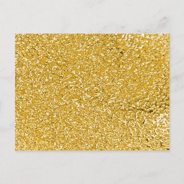 PURE GOLD Spritzer Pattern + Text Postkarte (Vorderseite)