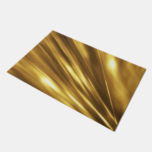 PURE GOLD Stoffmuster + Ihr Text / Foto Fußmatte