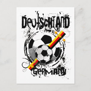 Pure Grunge Deutschland Fußball T - Shirt und Gesc Postkarte