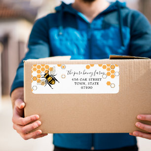 Pure Honey Custom Food Rücksendeadressetiketten