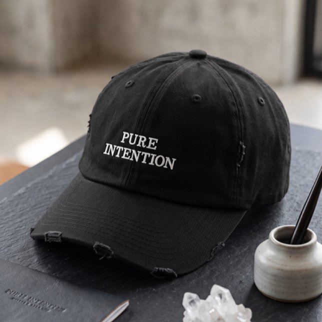 Pure Intention Distressed Dad Hut | Minimalist (Von Creator hochgeladen)