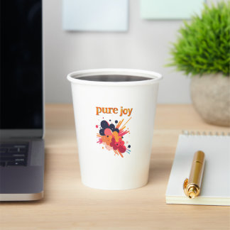 "Pure Joy, pure you.” Positive Vibes Street Wear  Pappbecher