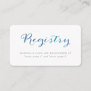 Pure Loisir Watercolor Cartes d'enregistrement / O