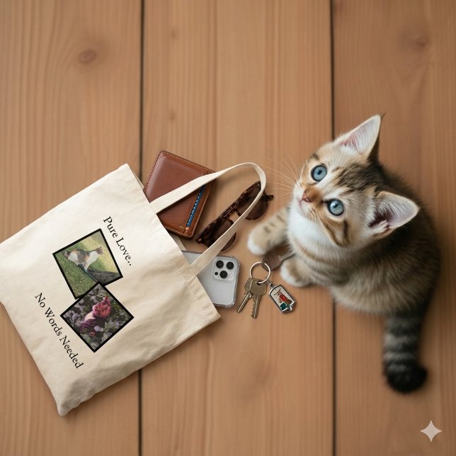 Pure Love Pet Lover Custom Tote Bag (Créateur téléchargé)