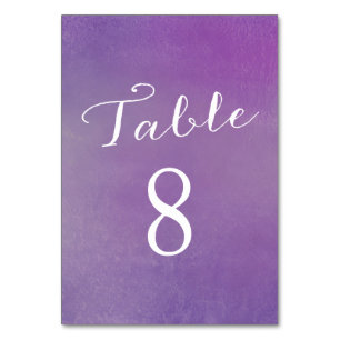 Pure Love Table Numéro Cartes / Violet