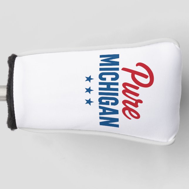 Pure Michigan Golf Putter Cover Golf Headcover (Vorderseite)