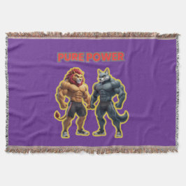 Pure Power – Strong Animal Muscle Cartoon Design Decke