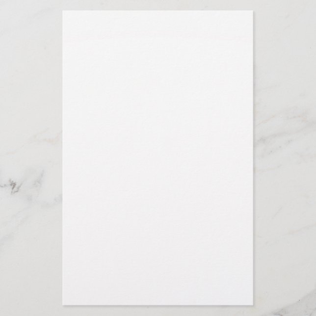 Pure White Solid Color Briefpapier (Vorderseite)