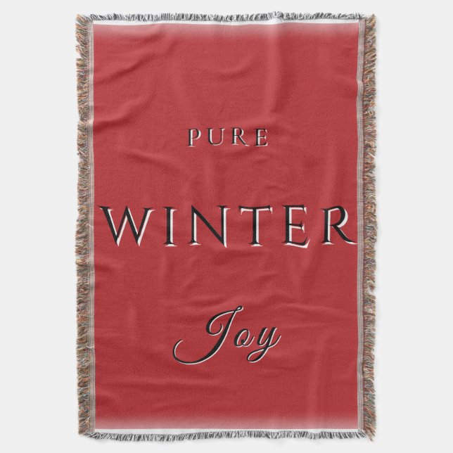 Pure Winter Joy Decke (Vorderseite Vertikal)