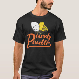 Purement T-shirt noir de volaille