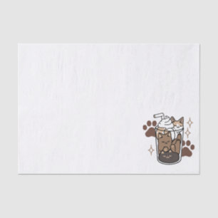 Purer-fect-Mischung: Kaffeedesign für Cat & Coffee Seidenpapier