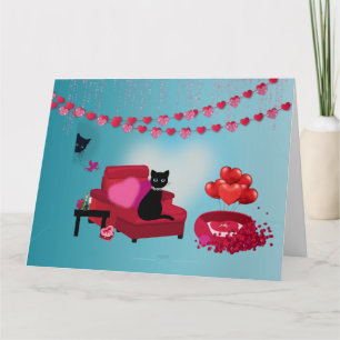 Purere Liebe - Cupid - Katzengeschenktasche Karte