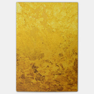 PURES GOLD Muster / Blattgold Post-it Klebezettel
