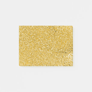 PURES GOLD Sprenkelmuster + Ihr Text / Foto Post-it Klebezettel
