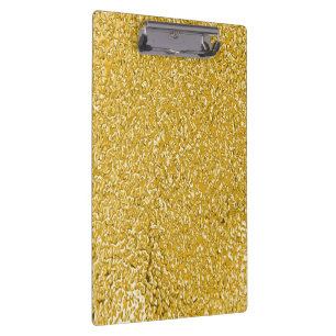 PURES GOLD Sprenkelmuster + Ihr Text Klemmbrett