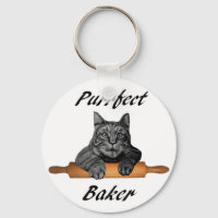 Purfect Baker Cat gibt verrückte Katzenfrau