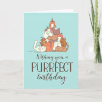 Purfect Birthday Funny Cat Lover Geburtstag