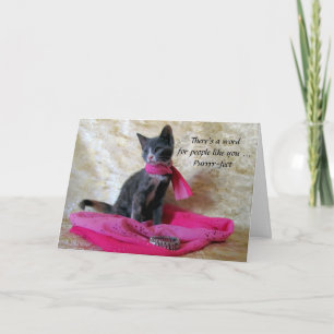 Purfect Birthday wünscht von Prinzessin Tiana Cat Karte