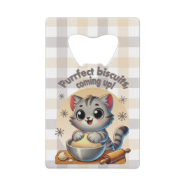 "Purfect biscuits, kommend" Katzenkuppe Geldbeutel Flaschenöffner