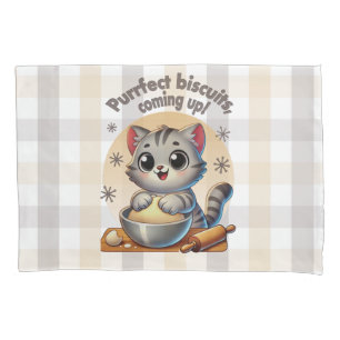 "Purfect biscuits, kommend" Katzenkuppe Kissenbezug