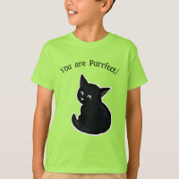 Purfect Black Kitten T - Shirt