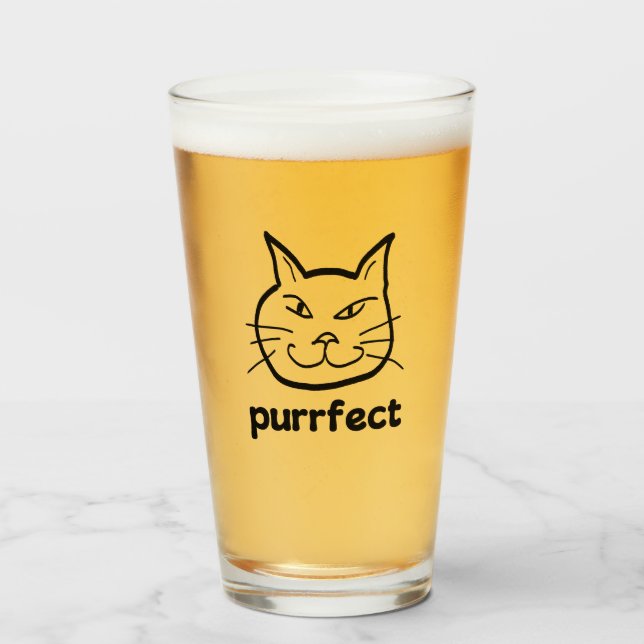 Purfect Cat Glas (Vorne (Gefüllt))