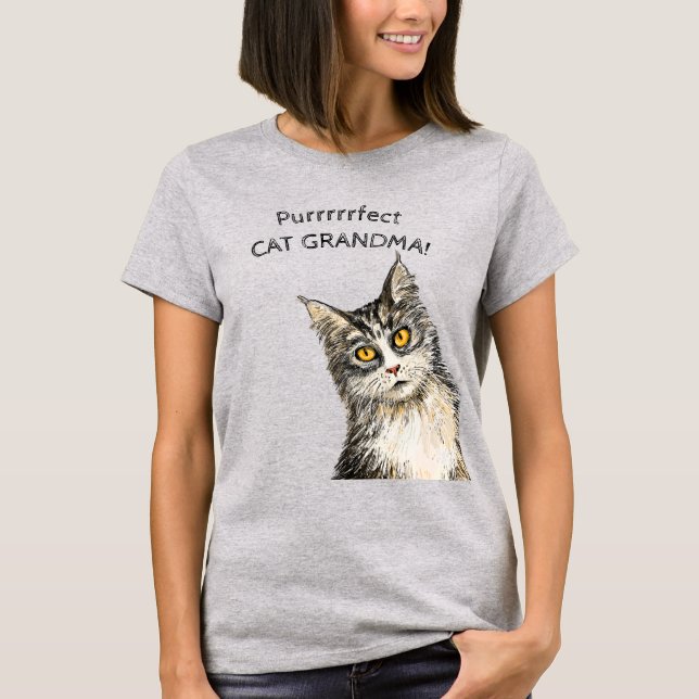 Purfect Cat Oma T - Shirt (Vorderseite)