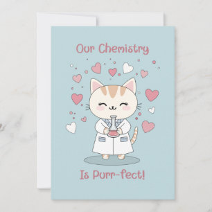 Purfect Chemistry Valentine Feiertagskarte