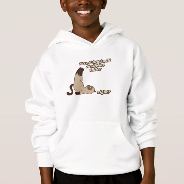 Purfect Comfort: Brown Cat Hoodie für Feline Fans (Vorderseite)