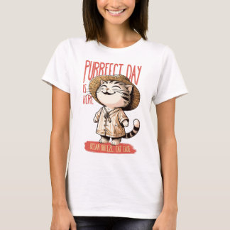Purfect Day Summer Bliss T-Shirt - Cat Comfort Oce