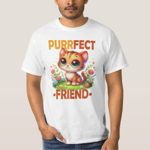 Purfect Friend pun Niedlich orange Katzenkätzchen T-Shirt