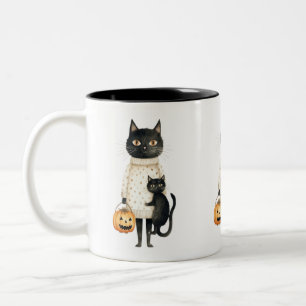 Purfect Halloween-TASSE Zweifarbige Tasse