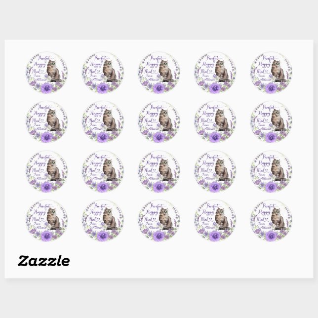 Purfect Happy Mail Personalisiert Sticker (Blatt)