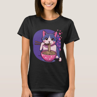 Purfect Ramen Liebe: Cat & Noodles T-Shirt T - Shi