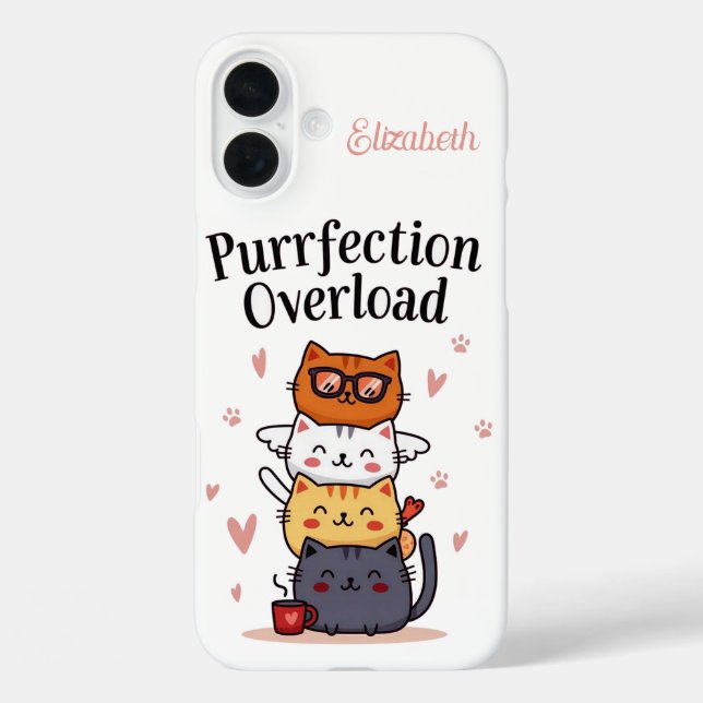 Purfect Squad iPhone 16 Plus Hülle (Rückseite)