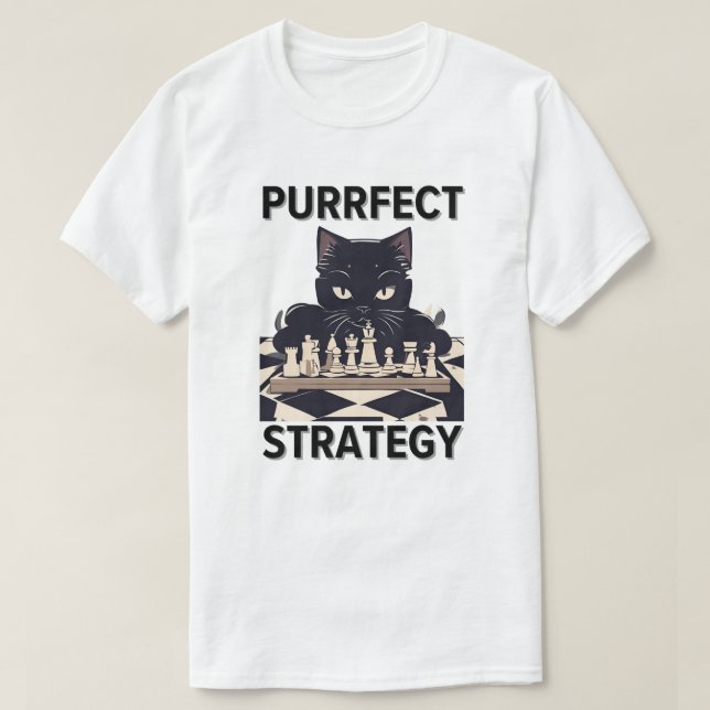 Purfect Strategy Schach T-Shirt (Design vorne)