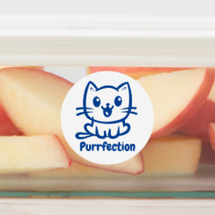 Purfektion, sehr Niedliche Anime-Katze Etiketten