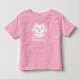 Purfektion, sehr Niedliche Anime-Katze Kleinkind T-shirt