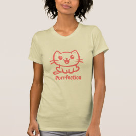 Purfektion, sehr Niedliche Anime-Katze T-Shirt