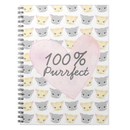 Purffect Kitten Muster Notebook Notizblock